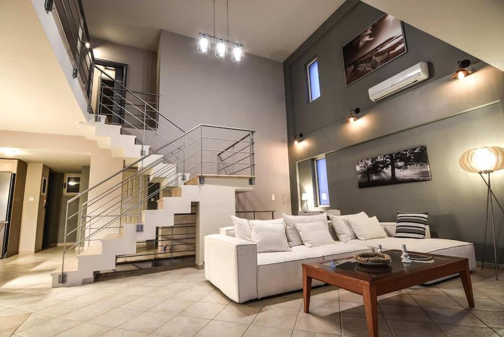 Aigli Luxurious Villa Kato Pitsa Exterior foto